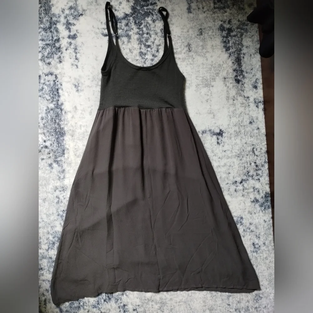 Silk Cashmere Gray Women's Dress 1 - Picture 4 of 5
